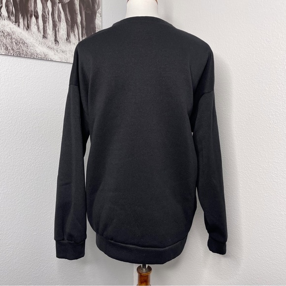 NWOT Fall Black Fleece Crewneck Sweatshirt Let’s Make It Fall Forever XL - XXL - Picture 4 of 12